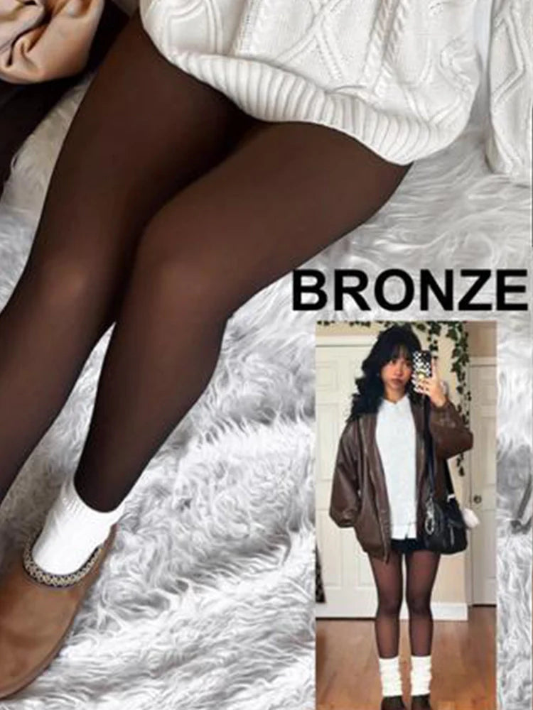 MAGIC Bare-Leg Look Fleece Lined Tights