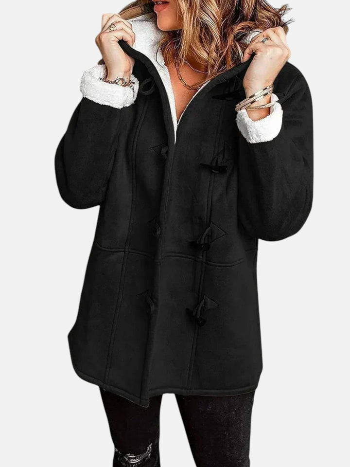 Salma™ | Cozy Fleece-Lined Toggle-Front Duffle Coat