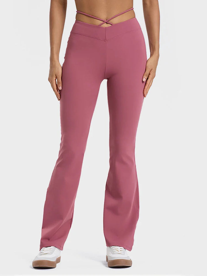 MAGIC CURVE High-Stretch V-Waist Tie Leggings