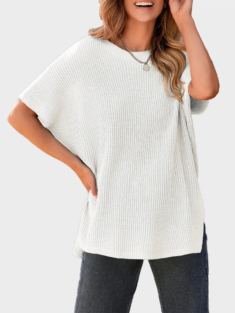 2025 Fall Clothing Women's Oversized Knit Top