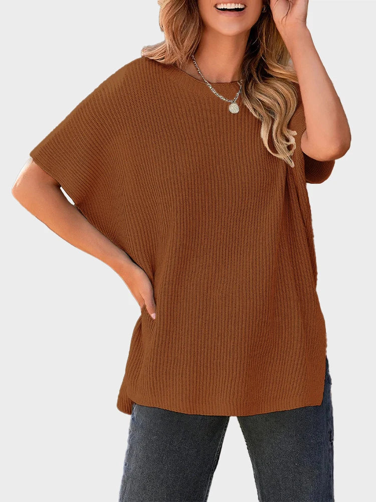 2025 Fall Clothing Women's Oversized Knit Top