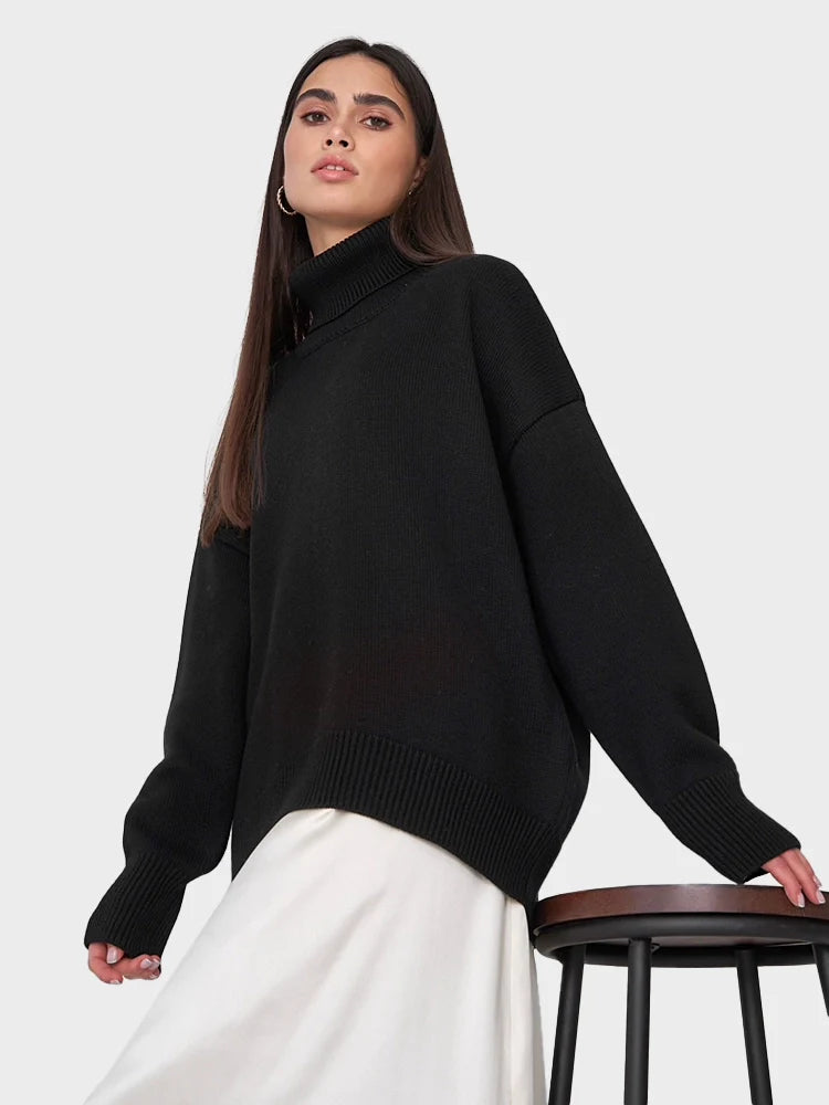 Women's  Turtleneck Oversized  Sweaters