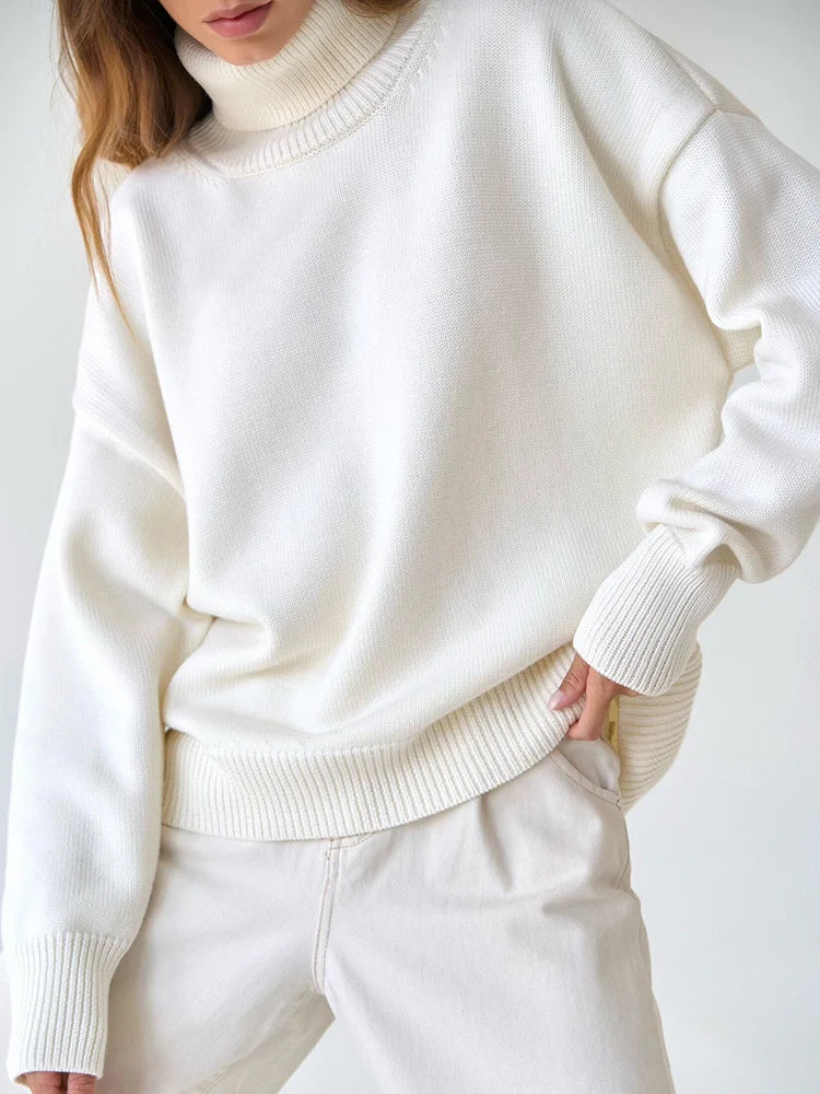 Women's  Turtleneck Oversized  Sweaters