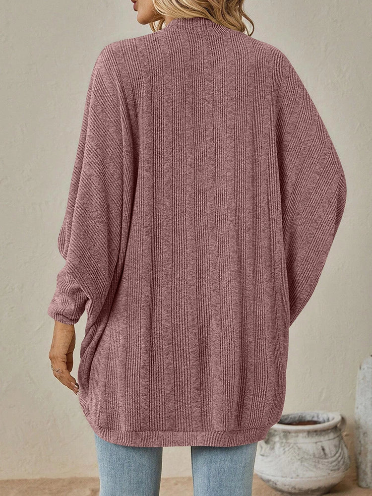 Women's Batwing Sleeve V-Neck Knit Cardigan