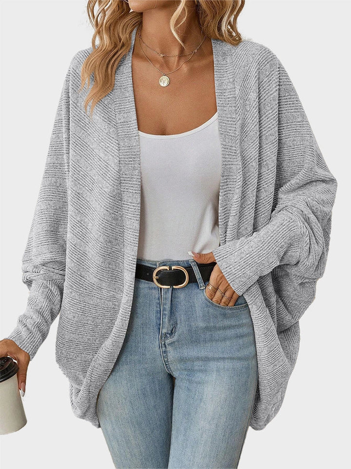 Women's Batwing Sleeve V-Neck Knit Cardigan