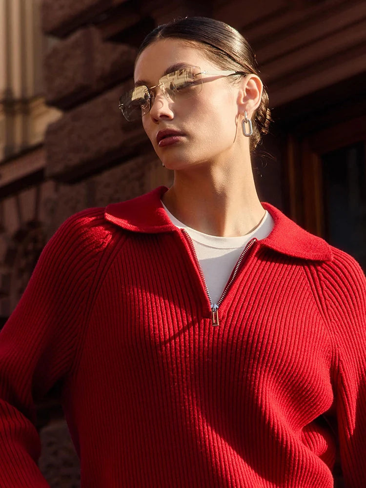 Women's Half Zip Pullover Sweaters