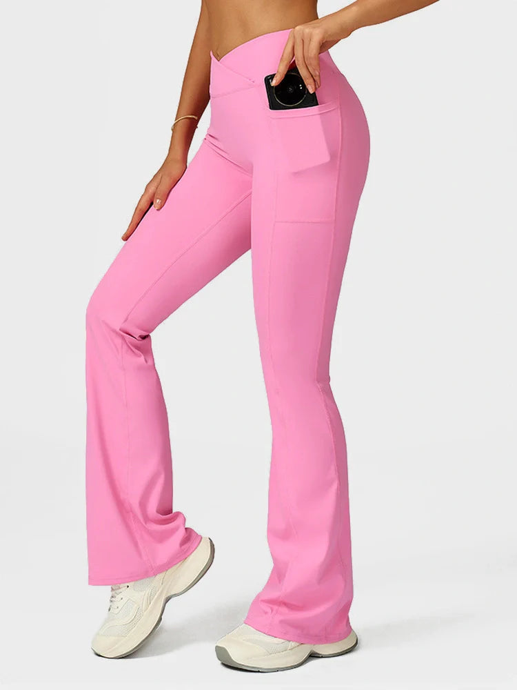 MAGIC CURVE High-Waist Flare Lounge Pants