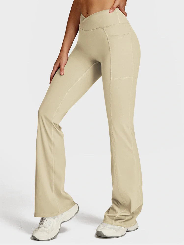MAGIC CURVE High-Waist Flare Lounge Pants