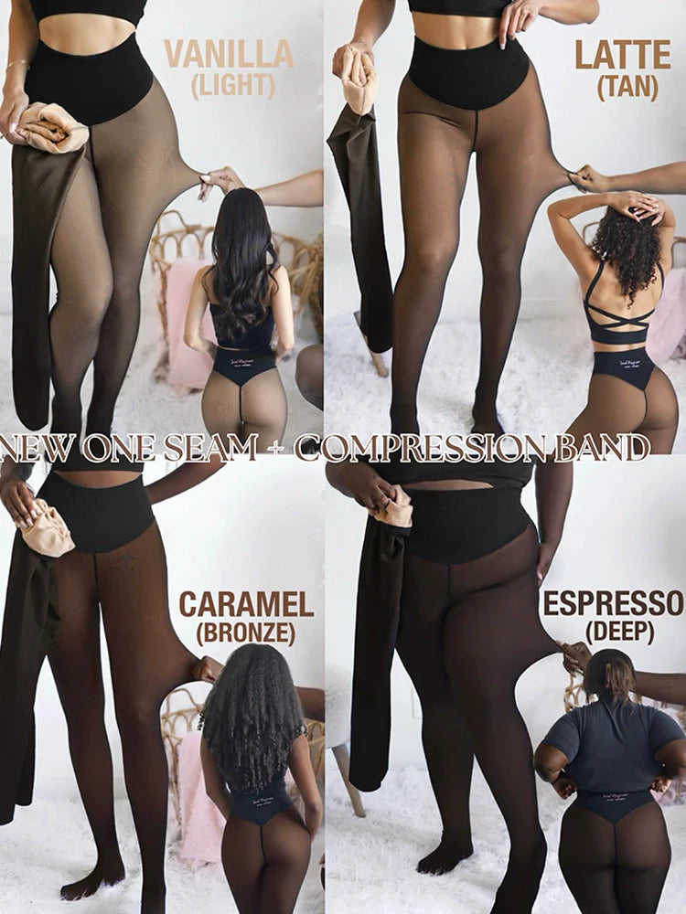 MAGIC Bare-Leg Look Fleece Lined Tights