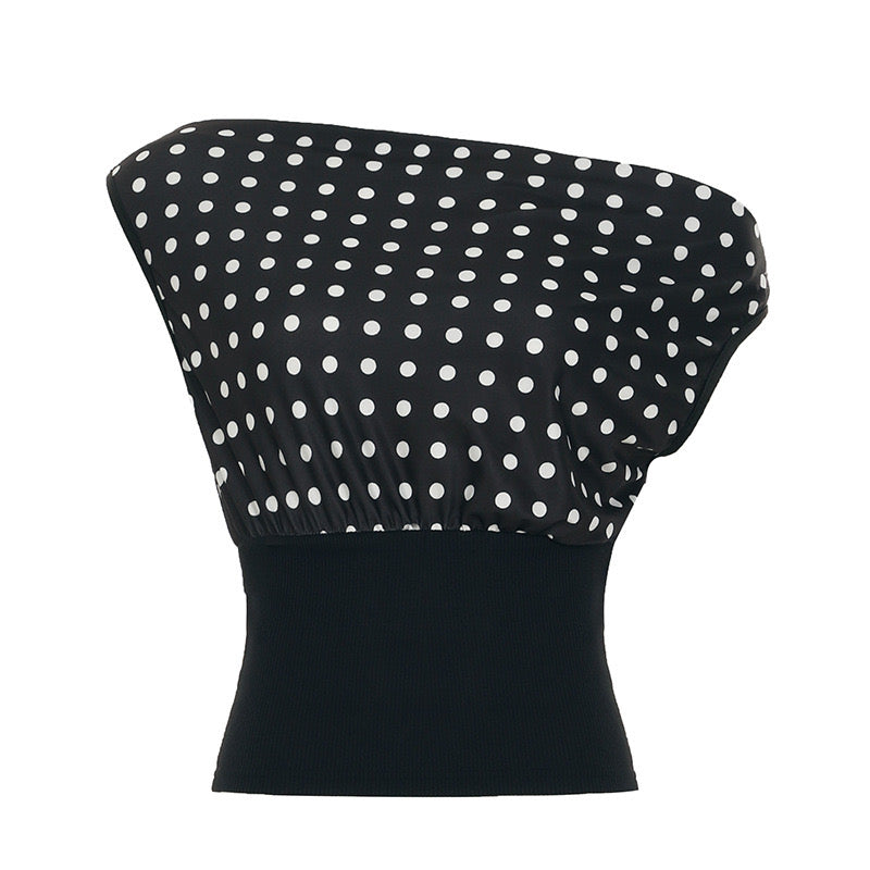 Bardot Dotted Top