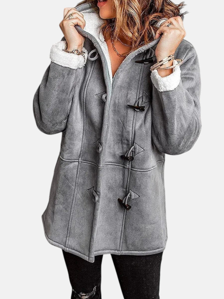 Salma™ | Cozy Fleece-Lined Toggle-Front Duffle Coat