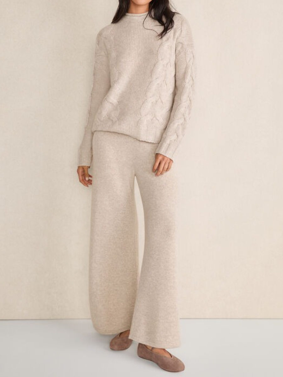 Cashmere Wide Leg Pants