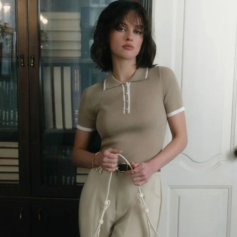 Eliana Ribbed Knit Top