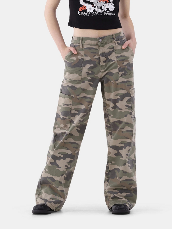 Camouflage Wide-leg Overalls