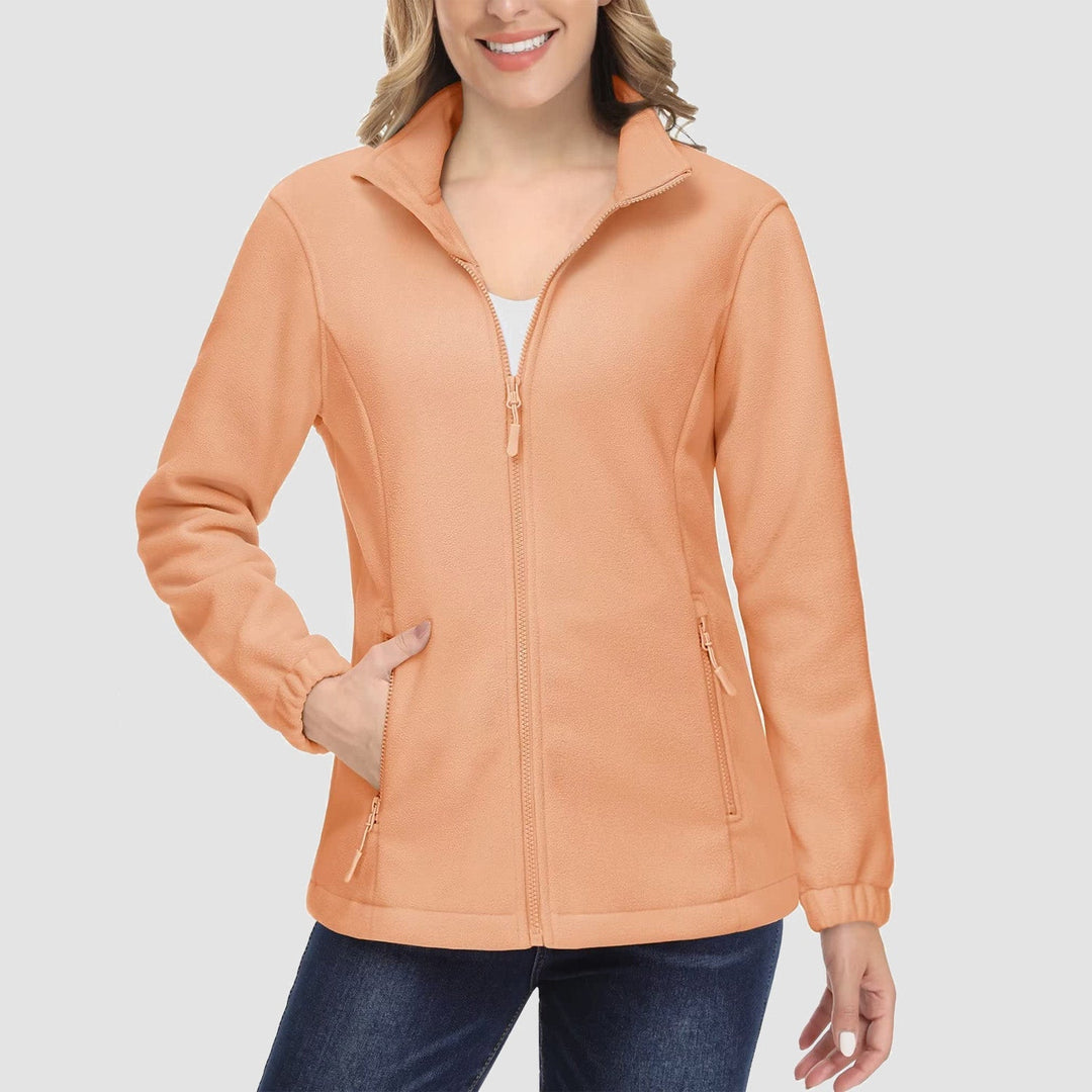 Women's Fleece Jacket - Soft & Warm Zip-Up Winter Coat