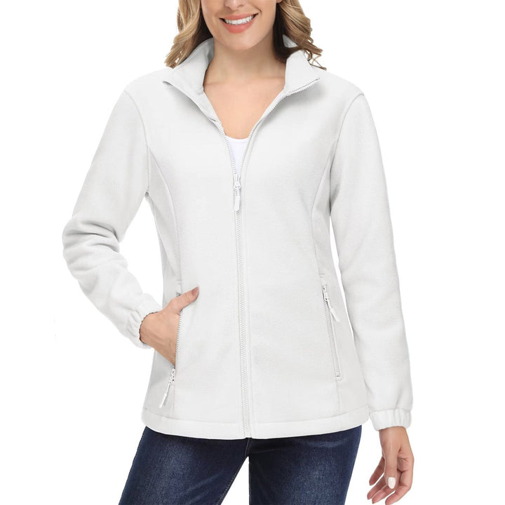 Women's Fleece Jacket - Soft & Warm Zip-Up Winter Coat