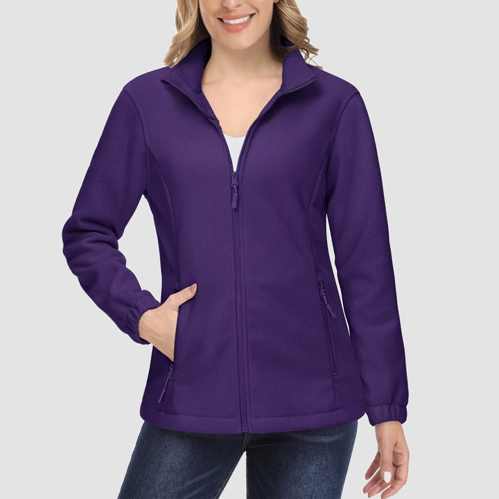 Women's Fleece Jacket - Soft & Warm Zip-Up Winter Coat