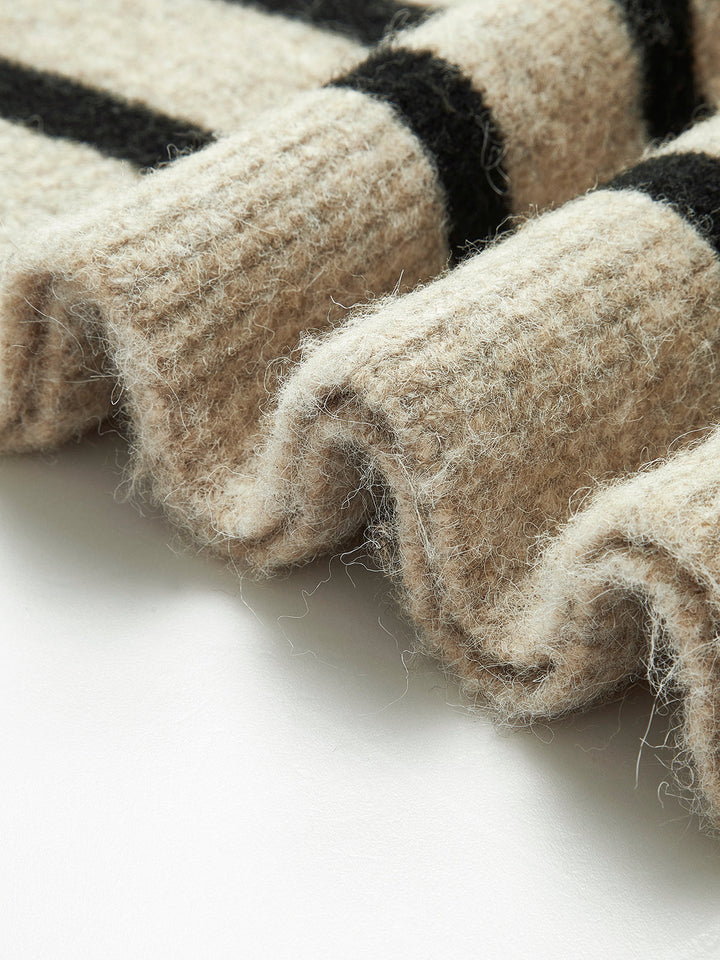 Oversized Striped Pullover Sweater