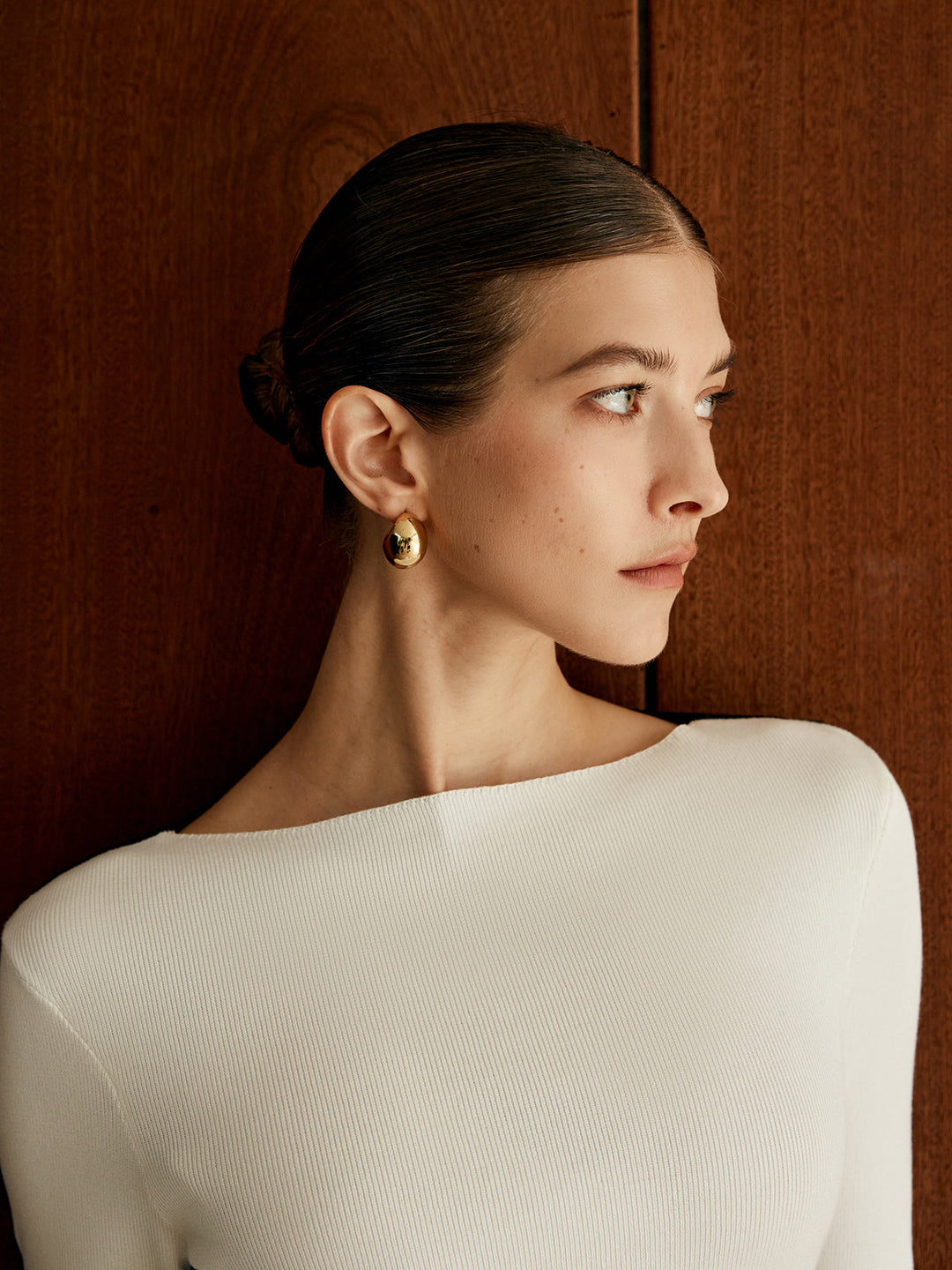 Two Tone Panel Knit Top