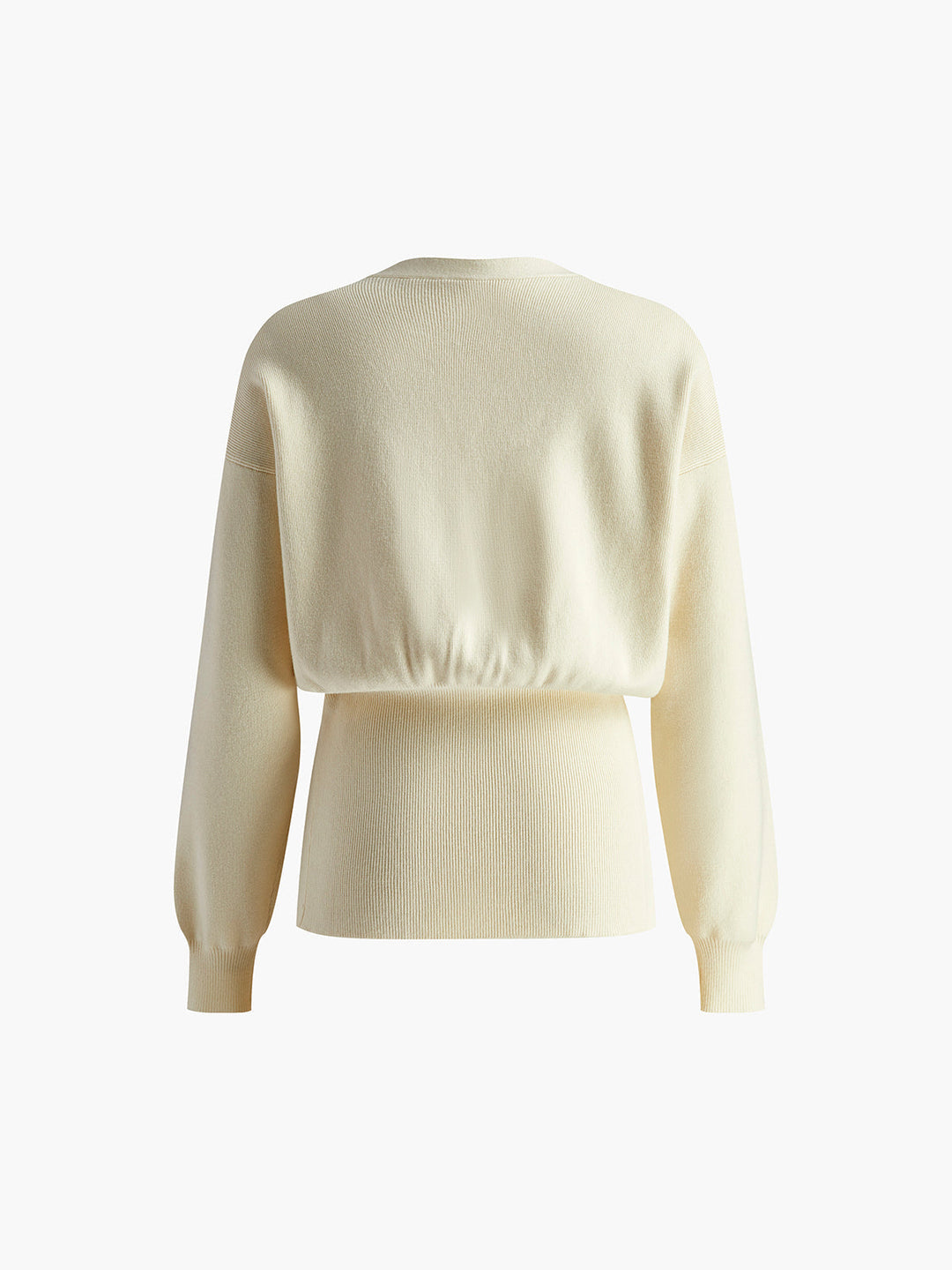Golden Button Plain Cardigan Sweater