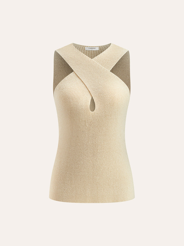 Maria Knit Halter Tank Top