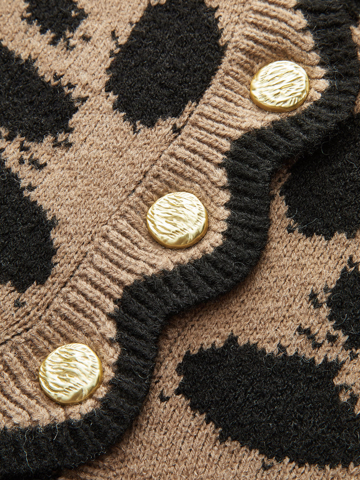 Leopard Print Cardigan