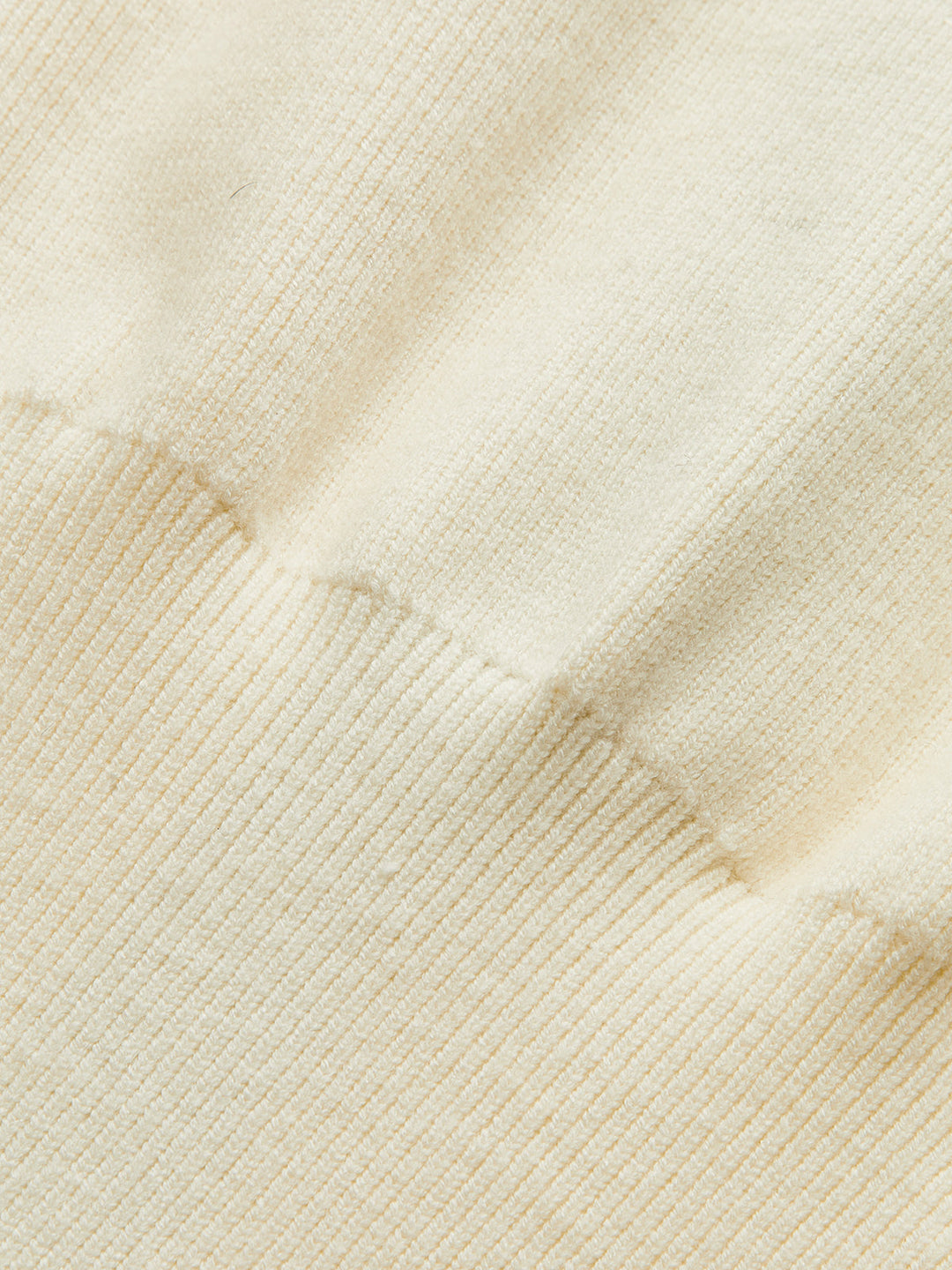 Denim Collar Metal Button V-Neck Knit Top