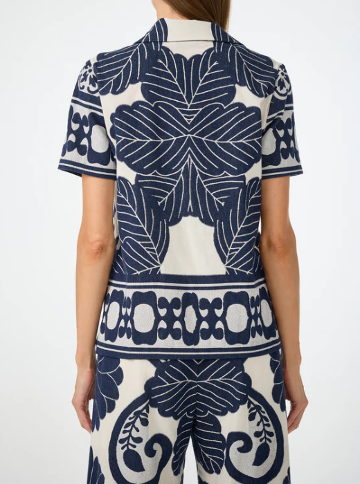 The Chic Blue Printed 2pc Casual Set