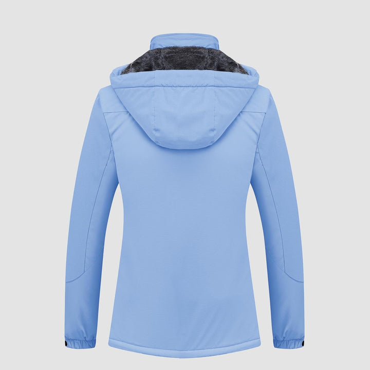 Women's Water-Resistant Fleece Ski Jacket with 4 Pockets