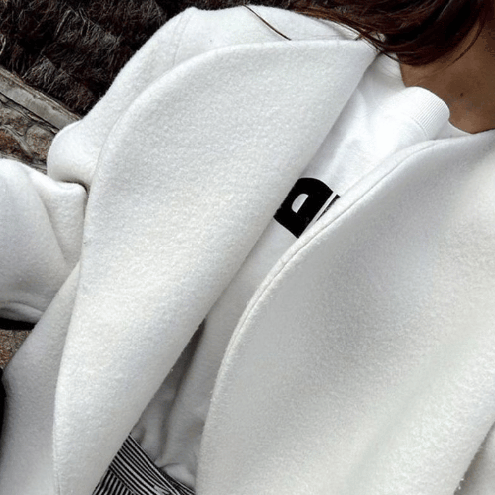 Julia Cropped Wool Wrap Jacket