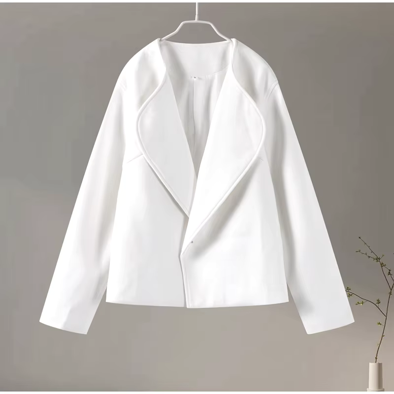 Julia Cropped Wool Wrap Jacket