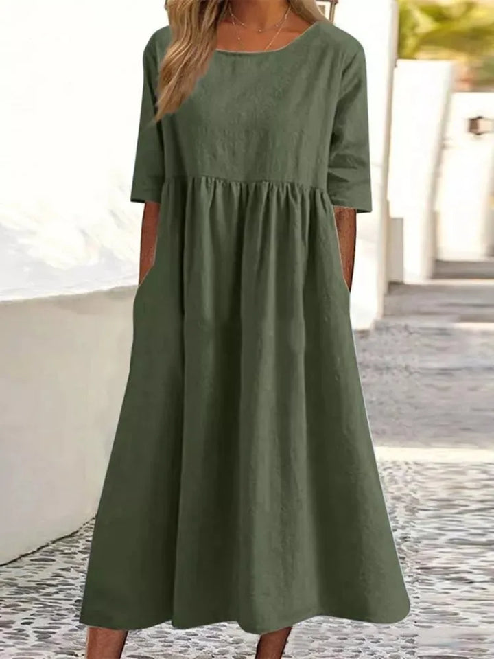 Lydia | Comfortable Loose-Fit Pocket Dress