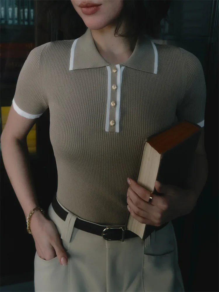 Eliana Ribbed Knit Top