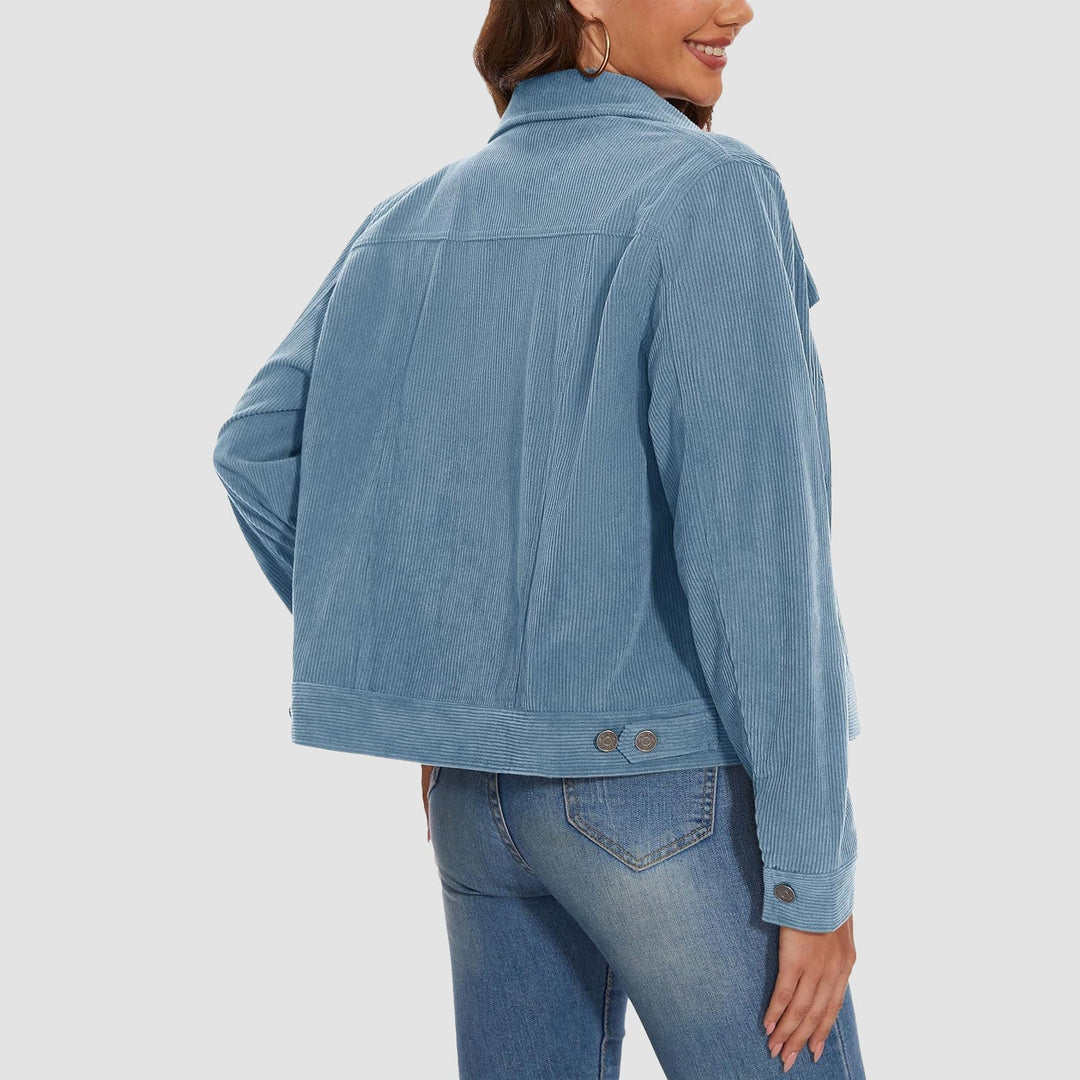 Women's Casual Corduroy Shacket Jacket
