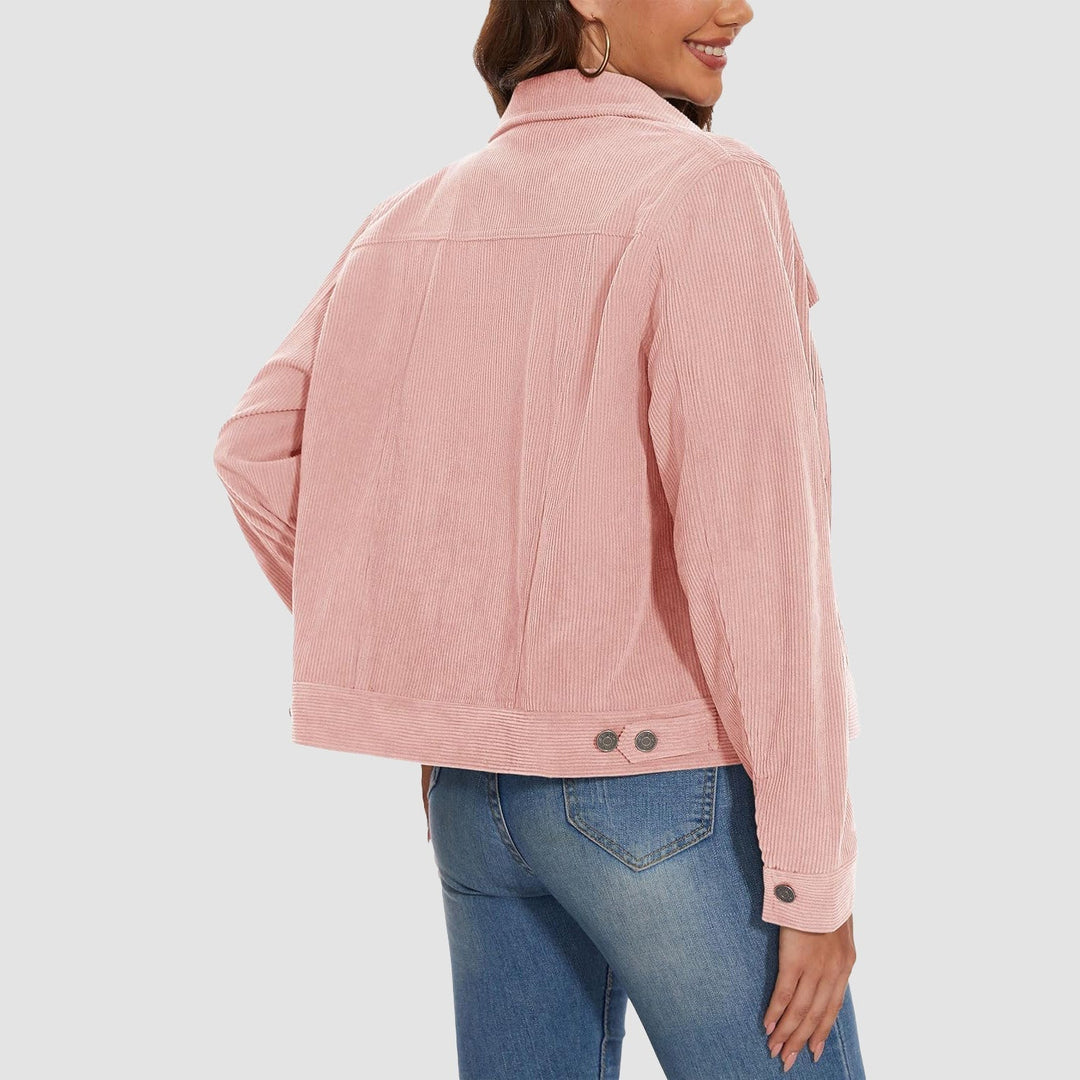 Women's Casual Corduroy Shacket Jacket