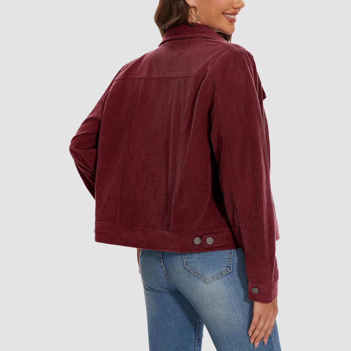 Women's Casual Corduroy Shacket Jacket