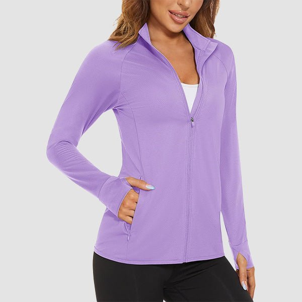 Women's UPF 50+ Sun Protection Tennis Jacket Long Sleeve