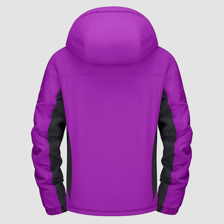 Women's Waterproof Fleece-Lined Ski Jacket with Hood