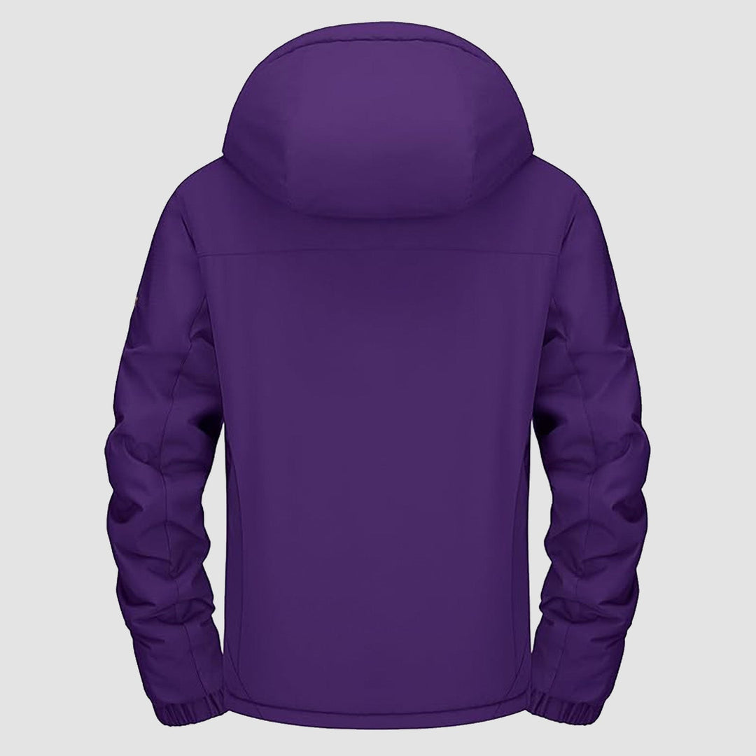 Women's Waterproof Fleece-Lined Ski Jacket with Hood